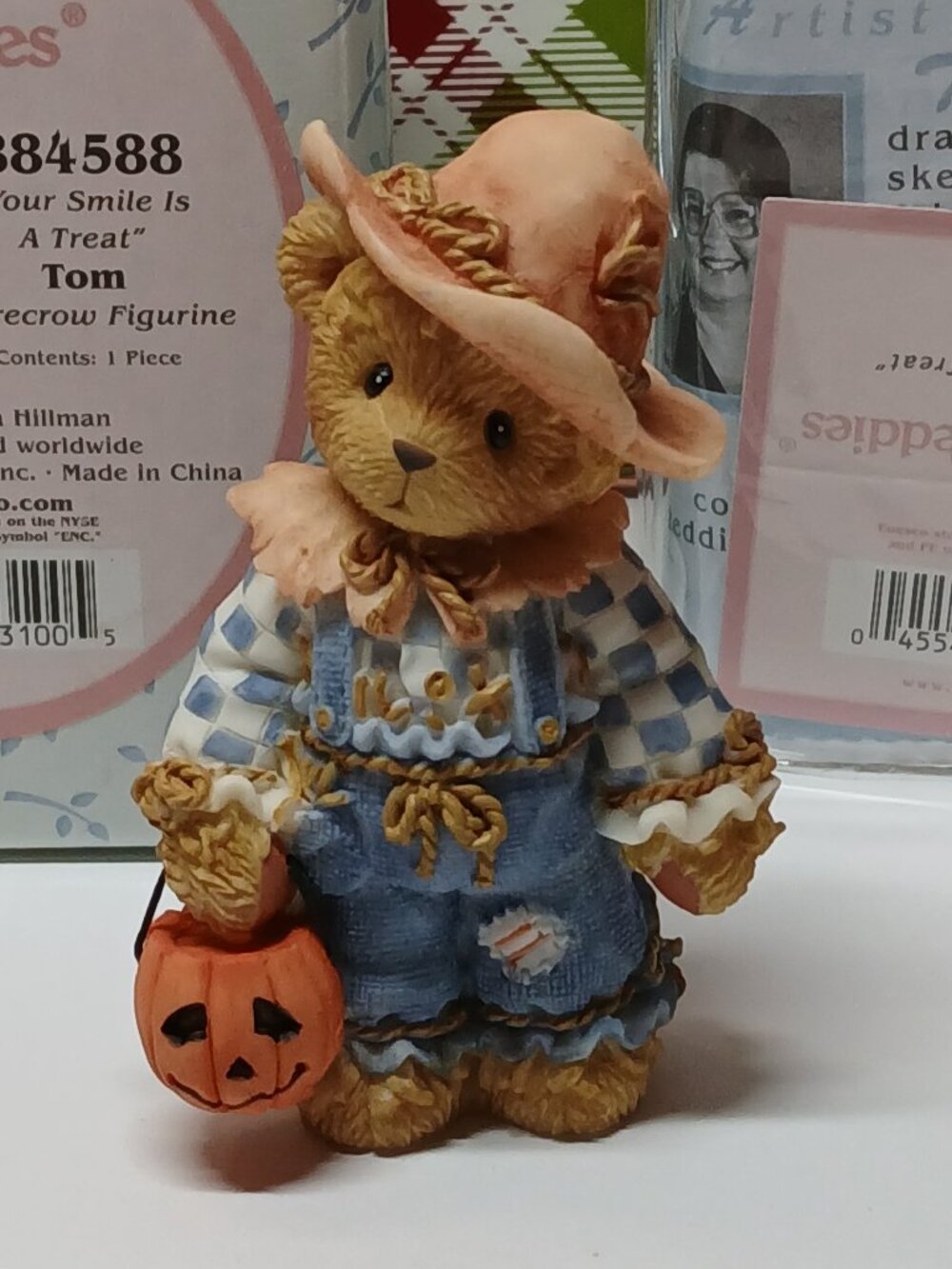 2001 Priscilla HILLMAN Enesco GROUP The CHERISHED TEDDIES TOM SCARECROW BEAR